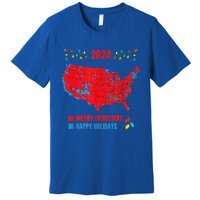 2024 Electoral Map Merry Christmas Trump Landslide Holiday Premium T-Shirt