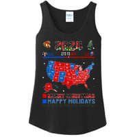 2024 Electoral Map Merry Christmas Trump Landslide Holiday Ladies Essential Tank