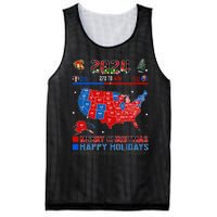 2024 Electoral Map Merry Christmas Trump Landslide Holiday Mesh Reversible Basketball Jersey Tank