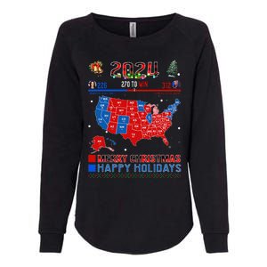 2024 Electoral Map Merry Christmas Trump Landslide Holiday Womens California Wash Sweatshirt