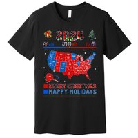 2024 Electoral Map Merry Christmas Trump Landslide Holiday Premium T-Shirt