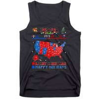 2024 Electoral Map Merry Christmas Trump Landslide Holiday Tank Top