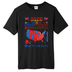 2024 Electoral Map Merry Christmas Trump Landslide Holiday Tall Fusion ChromaSoft Performance T-Shirt