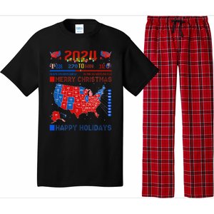 2024 Electoral Map Merry Christmas Trump Landslide Holiday Pajama Set