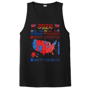 2024 Electoral Map Merry Christmas Trump Landslide Holiday PosiCharge Competitor Tank