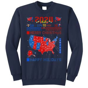 2024 Electoral Map Merry Christmas Trump Landslide Holiday Sweatshirt