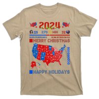 2024 Electoral Map Merry Christmas Trump Landslide Holiday T-Shirt