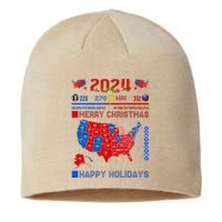 2024 Electoral Map Merry Christmas Trump Landslide Holiday Sustainable Beanie