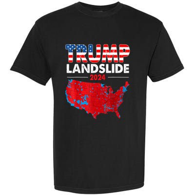 2024 Electoral Map Trump Landslide Red Election Map Garment-Dyed Heavyweight T-Shirt