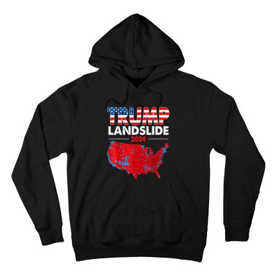 2024 Electoral Map Trump Landslide Red Election Map Hoodie