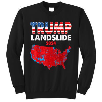 2024 Electoral Map Trump Landslide Red Election Map Sweatshirt