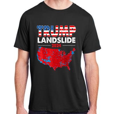 2024 Electoral Map Trump Landslide Red Election Map Adult ChromaSoft Performance T-Shirt