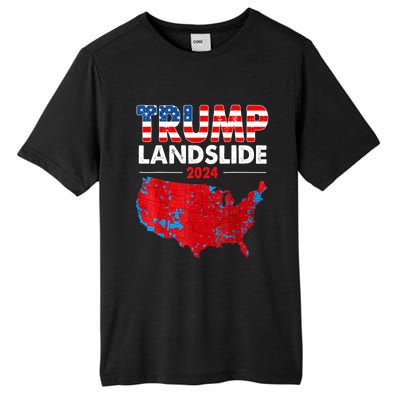 2024 Electoral Map Trump Landslide Red Election Map Tall Fusion ChromaSoft Performance T-Shirt