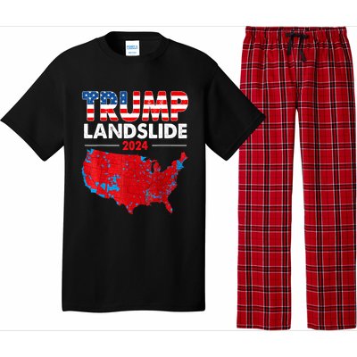 2024 Electoral Map Trump Landslide Red Election Map Pajama Set