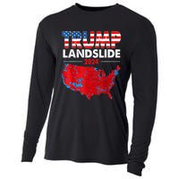 2024 Electoral Map Trump Landslide Red Election Map Cooling Performance Long Sleeve Crew