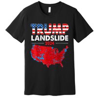 2024 Electoral Map Trump Landslide Red Election Map Premium T-Shirt