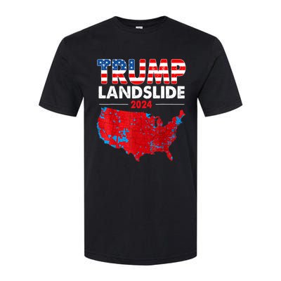 2024 Electoral Map Trump Landslide Red Election Map Softstyle CVC T-Shirt