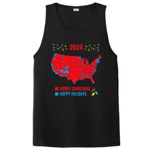 2024 Electoral Map Merry Christmas Trump Landslide PosiCharge Competitor Tank