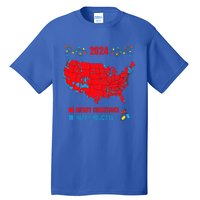 2024 Electoral Map Merry Christmas Trump Landslide Tall T-Shirt