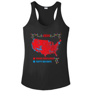 2024 Electoral Map Merry Christmas Trump Landslide Holiday Ladies PosiCharge Competitor Racerback Tank