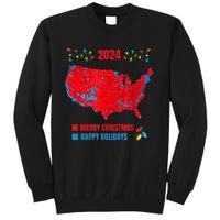 2024 Electoral Map Merry Christmas Trump Landslide Holiday Sweatshirt