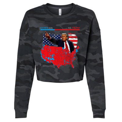 2024 Electoral Map Trump 312 Red 2024 Election Results Map Cropped Pullover Crew