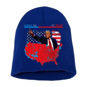 2024 Electoral Map Trump 312 Red 2024 Election Results Map Short Acrylic Beanie