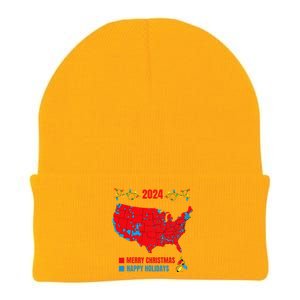 2024 Electoral Map Merry Christmas Trump Landslide Holiday Knit Cap Winter Beanie