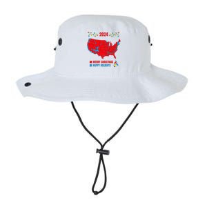 2024 Electoral Map Merry Christmas Trump Landslide Holiday Legacy Cool Fit Booney Bucket Hat