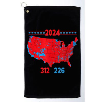 2024 Electoral Map Trump 312 Red 2024 Election Results Map Platinum Collection Golf Towel