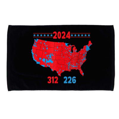 2024 Electoral Map Trump 312 Red 2024 Election Results Map Microfiber Hand Towel