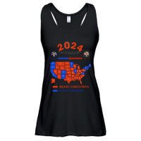 2024 Electoral Map Merry Christmas Trump Landslide Holiday Ladies Essential Flowy Tank