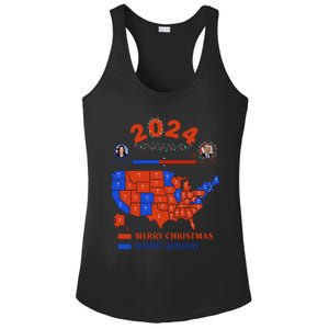 2024 Electoral Map Merry Christmas Trump Landslide Holiday Ladies PosiCharge Competitor Racerback Tank