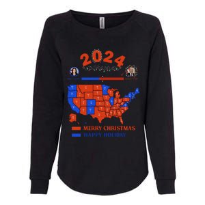 2024 Electoral Map Merry Christmas Trump Landslide Holiday Womens California Wash Sweatshirt