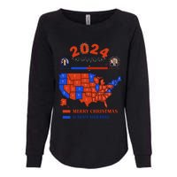 2024 Electoral Map Merry Christmas Trump Landslide Holiday Womens California Wash Sweatshirt