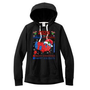 2024 Electoral Map Merry Christmas Trump Landslide Holiday Women's Fleece Hoodie