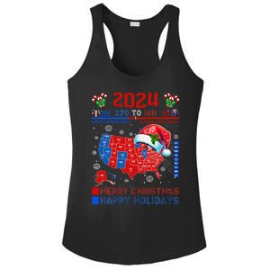 2024 Electoral Map Merry Christmas Trump Landslide Holiday Ladies PosiCharge Competitor Racerback Tank