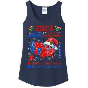 2024 Electoral Map Merry Christmas Trump Landslide Holiday Ladies Essential Tank