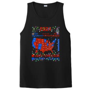 2024 Electoral Map Merry Christmas Trump Landslide Holiday PosiCharge Competitor Tank