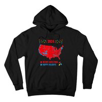 2024 Electoral Map Merry Christmas Trump Landslide Holiday Hoodie