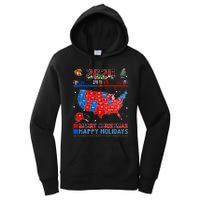 2024 Electoral Map Merry Christmas Trump Landslide Holiday Women's Pullover Hoodie