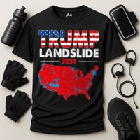 2024 Electoral Map Trump Landslide Red Election Map Cooling Performance Crew T-Shirt