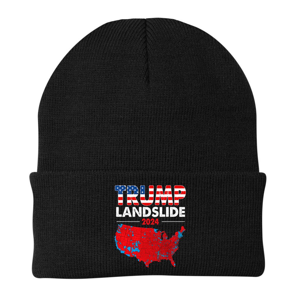 2024 Electoral Map Trump Landslide Red Election Map Beanie