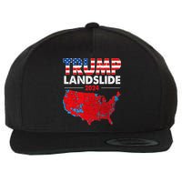 2024 Electoral Map Trump Landslide Red Election Map Wool Snapback Cap