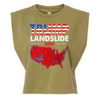2024 Electoral Map Trump Landslide Red Election Map Garment-Dyed Women's Muscle Tee