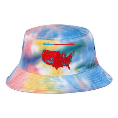 2024 Electoral Map Trump 312 Red 2024 Election Results Map Tie Dye Newport Bucket Hat