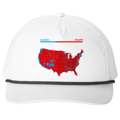 2024 Electoral Map Trump 312 Red 2024 Election Results Map Snapback Five-Panel Rope Hat