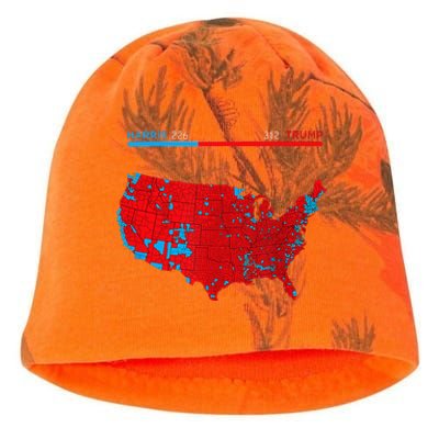 2024 Electoral Map Trump 312 Red 2024 Election Results Map Kati - Camo Knit Beanie