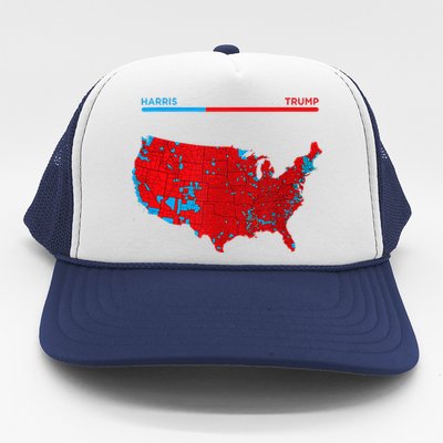 2024 Electoral Map Trump 312 Red 2024 Election Results Map Trucker Hat