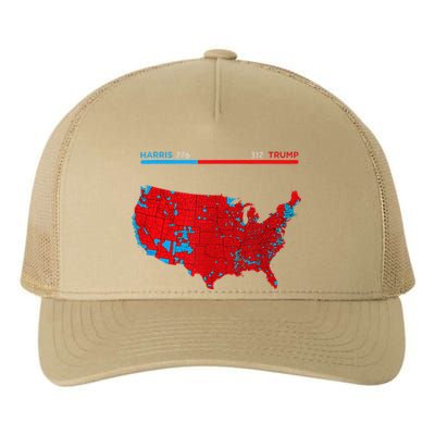 2024 Electoral Map Trump 312 Red 2024 Election Results Map Yupoong Adult 5-Panel Trucker Hat